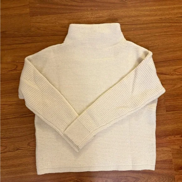 Madewell Cream Mock Turtleneck Sweater - Picture 1 of 5